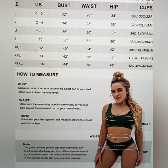 NWOT HIGH WAISTED  CROP TOP CUT OUT CHEEKY HIGH RISE SWIM SUIT BIKINI - Picture 7 of 9